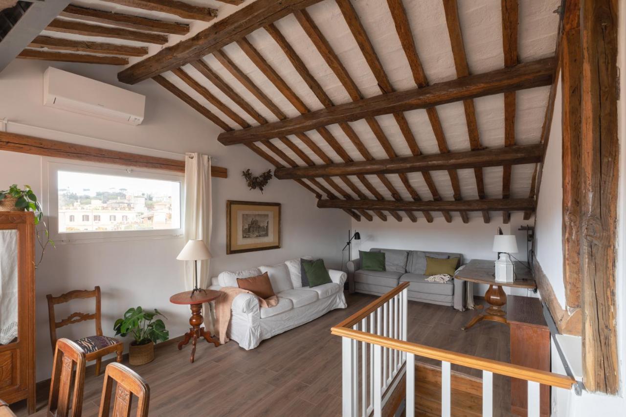 Amazing Penthouse With Terrace And Rooftop In Trastevere Rome Exterior photo