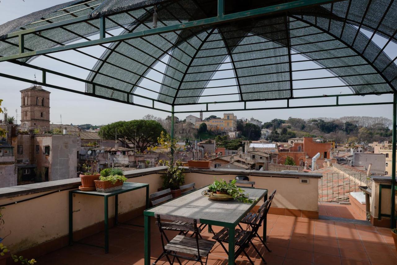 Amazing Penthouse With Terrace And Rooftop In Trastevere Rome Exterior photo