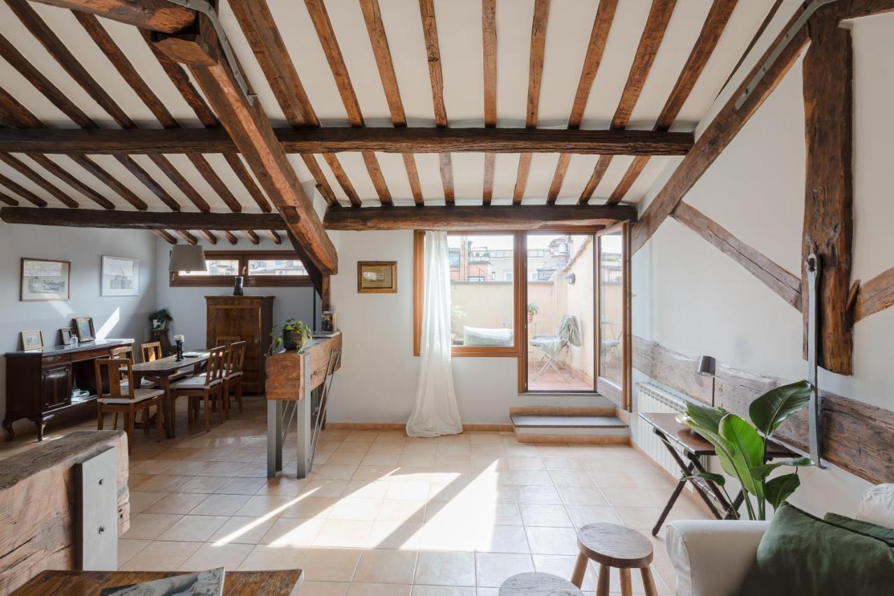 Amazing Penthouse With Terrace And Rooftop In Trastevere Rome Exterior photo